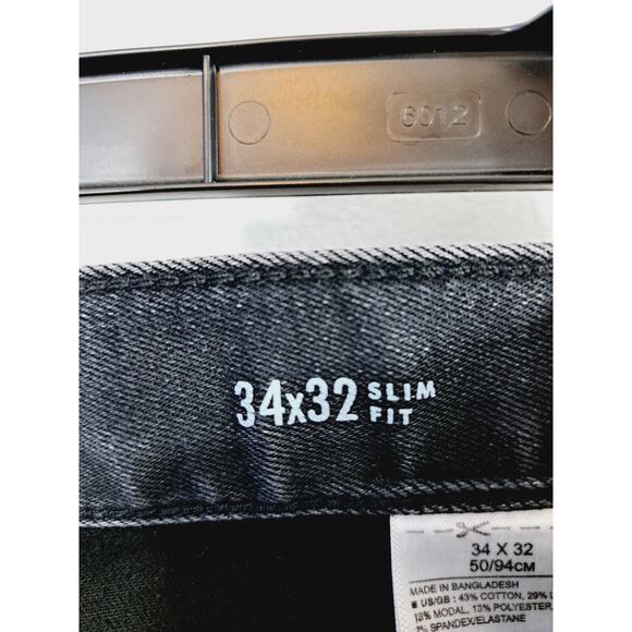 Banana Republic Men's Slim Fit Travelers Jeans Gray Wash Size 34X32 - Picture 5 of 6